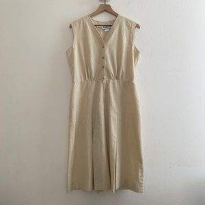 Vintage Fred Rothschild Sleeveless Pleated Dress